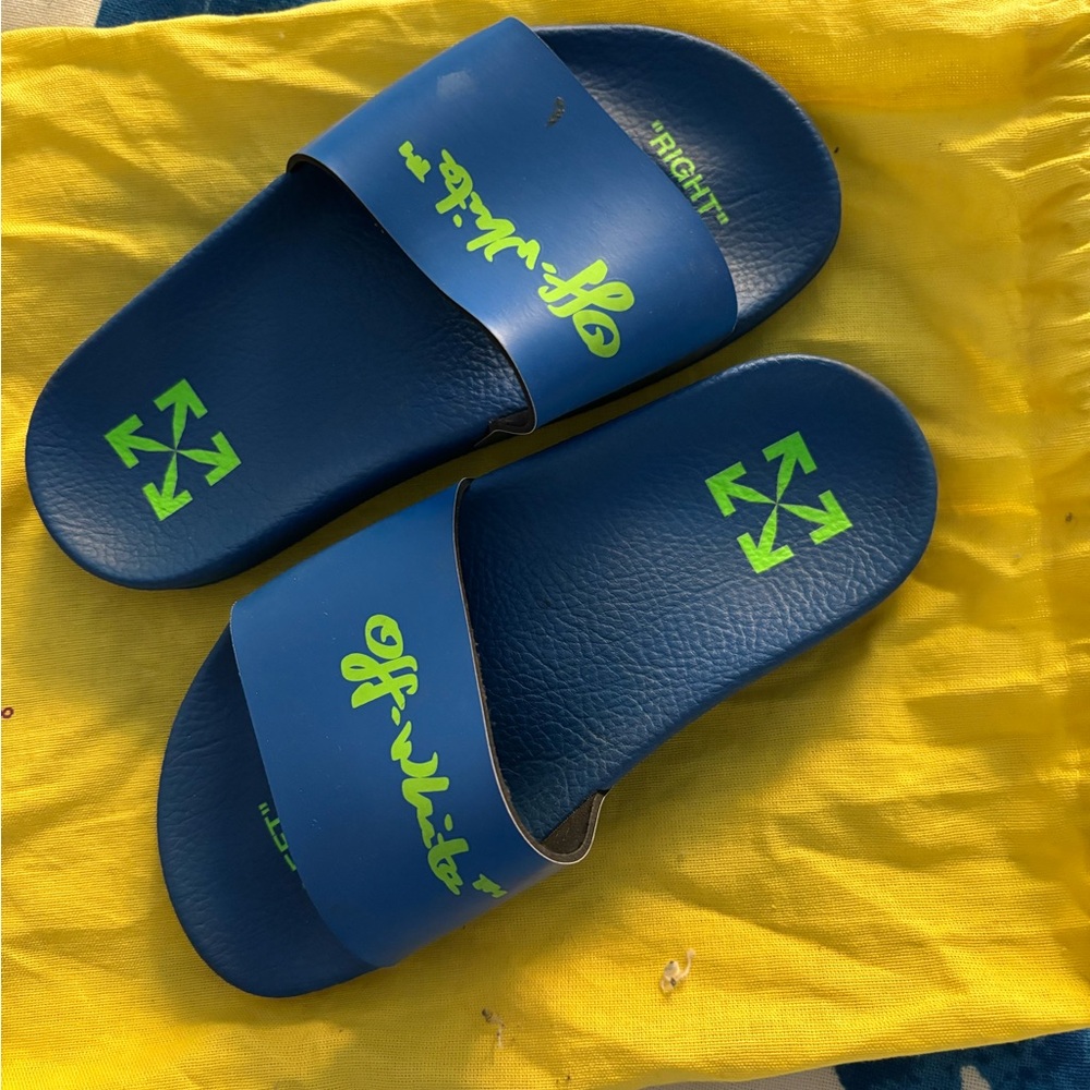off white children slides